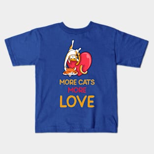 More Cats More Love Kids T-Shirt